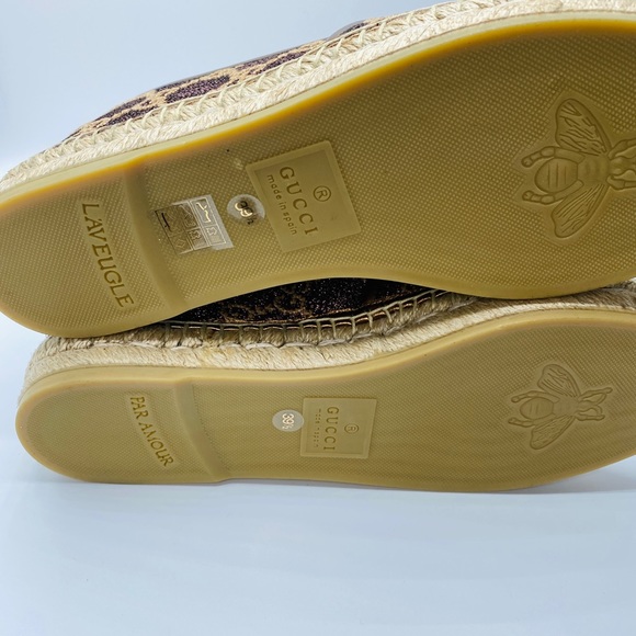 🎄Host Pick🎄Gucci Women’s GG Espadrilles SIZE 39.5 AUTHENTIC NWB Model 619960 - Picture 8 of 12
